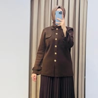 CELİNE ÇELİK ÖRME TRİKO HIRKA KAHVE