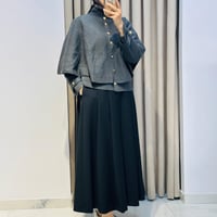 DAPHNE ÇELİK ÖRME TRİKO PELERİN KAP ANTRASİT