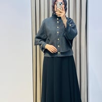 DAPHNE ÇELİK ÖRME TRİKO PELERİN KAP ANTRASİT