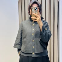 DAPHNE ÇELİK ÖRME TRİKO PELERİN KAP ANTRASİT