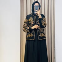 ESQ BONCUK İŞLEMELİ CEKET SİYAH