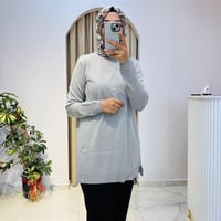 Fırfır Detaylı Rayon Tunik SİYAH