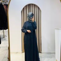 GLORIA TAŞLANMIŞ İPEK GÖMLEK ELBİSE LACİVERT