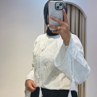 GÖMLEK ÖNÜ KAPALI YAKASI BAĞCIKLI 