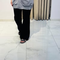 İspanyol Paça Pantolon Siyah
