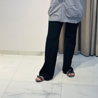 İspanyol Paça Pantolon Siyah
