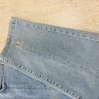 KOT PANTOLON PAÇALARI TAŞLI AÇIK MAVİ 
