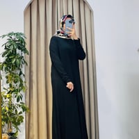 LONBELON İÇLİK ELBİSE SİYAH