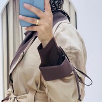 M312 BROŞLU PANTOLONLU TAKIM BEJ