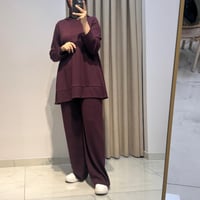 MIORI BERN PANTOLONLU MODAL TAKIM BORDO