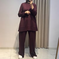 MIORI BERN PANTOLONLU MODAL TAKIM BORDO