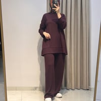 MIORI BERN PANTOLONLU MODAL TAKIM BORDO