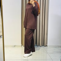 MIORI BERN PANTOLONLU MODAL TAKIM KAHVE