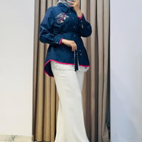 MY312 CEBİ TAŞLI FİLELİ GÖMLEK LACİVERT
