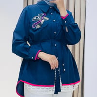 MY312 CEBİ TAŞLI FİLELİ GÖMLEK LACİVERT