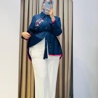 MY312 CEBİ TAŞLI FİLELİ GÖMLEK LACİVERT