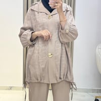 MY312 ÖNÜ AKSESUARLI PANTOLONLU TAKIM CAMEL