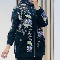 MY312 ÖNÜ PAYETLİ BOMBER CEKET SİYAH