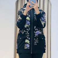 MY312 ÖNÜ PAYETLİ BOMBER CEKET SİYAH