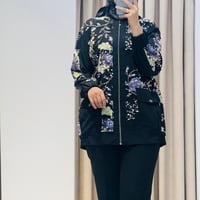 MY312 ÖNÜ PAYETLİ BOMBER CEKET SİYAH