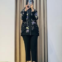 MY312 ÖNÜ PAYETLİ BOMBER CEKET SİYAH