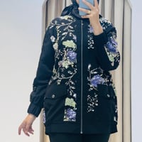 MY312 ÖNÜ PAYETLİ BOMBER CEKET SİYAH