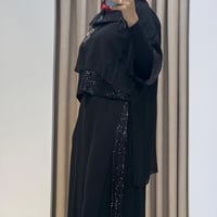 MY312 PAYETLİ TAŞLI TAKIM SİYAH