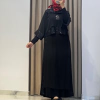 MY312 PAYETLİ TAŞLI TAKIM SİYAH