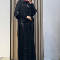 MY312 PAYETLİ TAŞLI TAKIM SİYAH