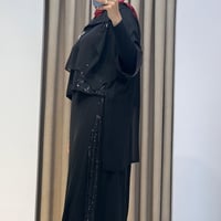 MY312 PAYETLİ TAŞLI TAKIM SİYAH