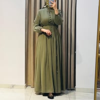 NAQSHE ELBİSE YEŞİL