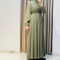 NAQSHE ELBİSE YEŞİL