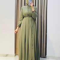 NAQSHE ELBİSE YEŞİL