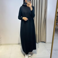 NURCAN ÇETİN OMUZU BONCUK DETAYLI ELBİSE