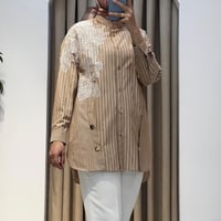 QMASH DESENLİ GÖMLEK CAMEL