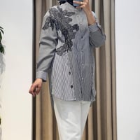QMASH DESENLİ GÖMLEK SİYAH
