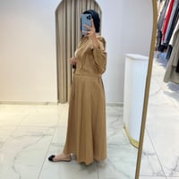 TERZİ DÜKKANI AXEL KOTON ELBİSE GÖMLEK TAKIM CAMEL