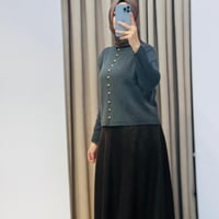 TERZİ DÜKKANI LOREN METAL DÜĞMELİ TRİKO HIRKA GRİ