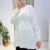 TIĞ TRİKO FIRFIR DETAYLI RAYON TUNİK VANİLYA