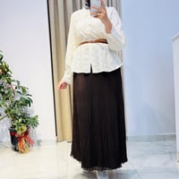 YUSUF ÖZDEMİR KIRIŞ SİYAH ŞİFON ETEK