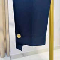 YUSUF ÖZDEMİR PAÇALARI GOLD DÜĞMELİ PANTOLON SİYAH LACİVERT BEYAZ