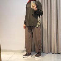 YUSUF ÖZDEMİR PAÇALARI KAPSÜL DETAY PANTOLON KAHVERENGİ