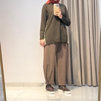 YUSUF ÖZDEMİR PAÇALARI KAPSÜL DETAY PANTOLON KAHVERENGİ