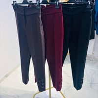 YUSUF ÖZDEMİR PAÇALARI METAL HALKA DETAYLI PANTOLON