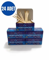 Cropix Bambu Tahta Karıştırıcı (Paket içi 400 adet) 24 paket