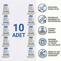 Ekstra Islak Mop Dar - 500 gr 10'lu