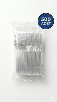 Plastik Çatal 500 Adet