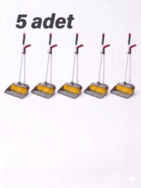 Saplı Faraşlı Süpürge 5'li