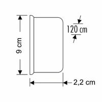 120W KRİSTAL LEDLİ YATAY BANT ARMATÜR BEYAZ