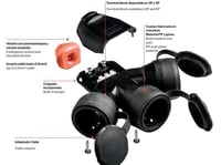 1X16A KAUÇUK TEK GÖVDE ADAPTÖR 3 LÜ IP54